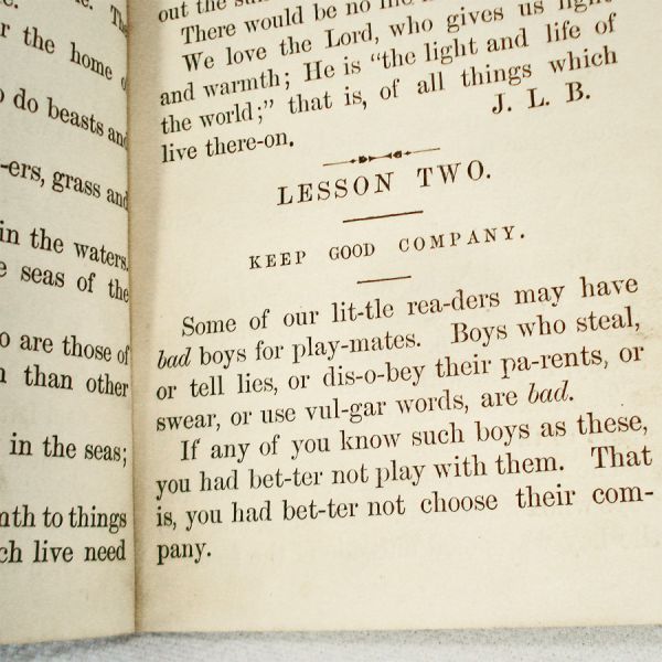 1881 Deseret Sunday School Reader Rare Mormon Children's Book #6