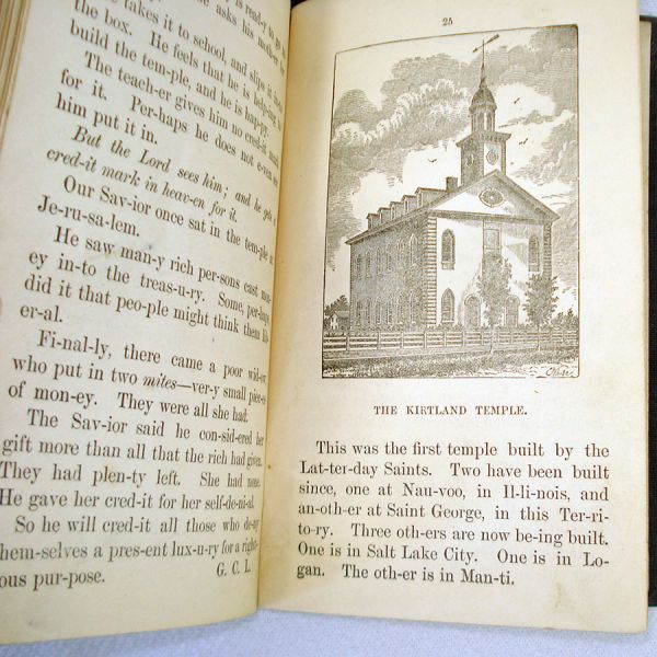 1881 Deseret Sunday School Reader Rare Mormon Children's Book #8