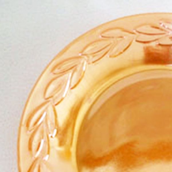 Fire King Peach Lustre Laurel Leaf 4 Fruit Dessert Bowls #4