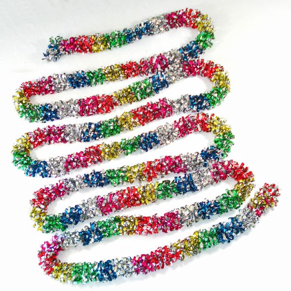 Lot Vintage Foil Tinsel Christmas Garlands Over 60 Feet #2