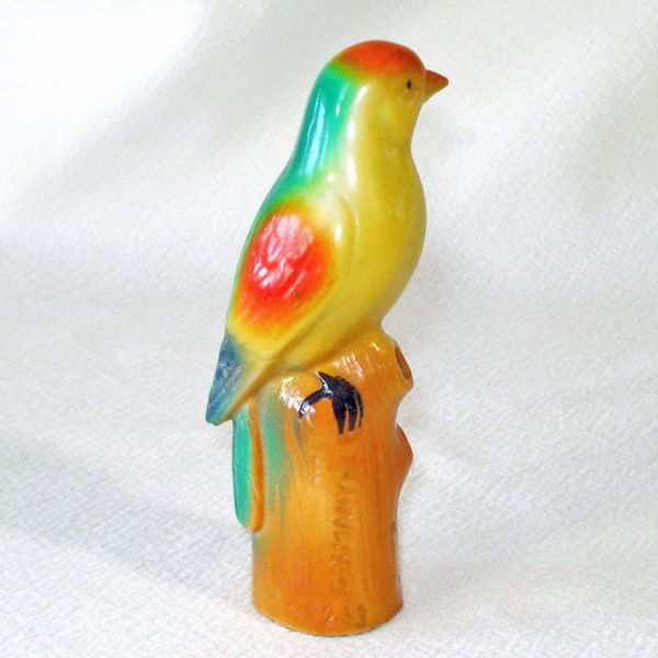 Germany Colorful Bird Flower Frog Holder Figurine