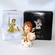 Goebel Germany Porcelain Christmas Angel With Harp Figurine 2011
