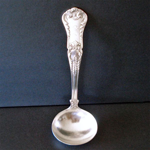Gorham Richmond 1897 Silverplate Gravy Ladle Monogram S
