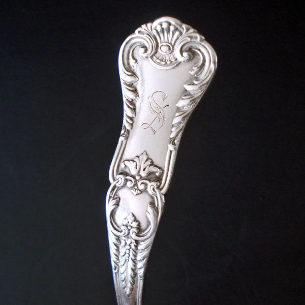 Gorham Richmond 1897 Silverplate Gravy Ladle Monogram S #2