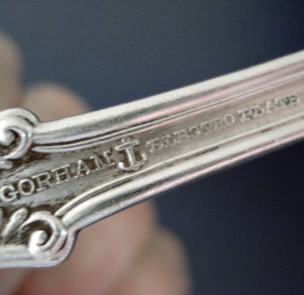 Gorham Richmond 1897 Silverplate Gravy Ladle Monogram S #4