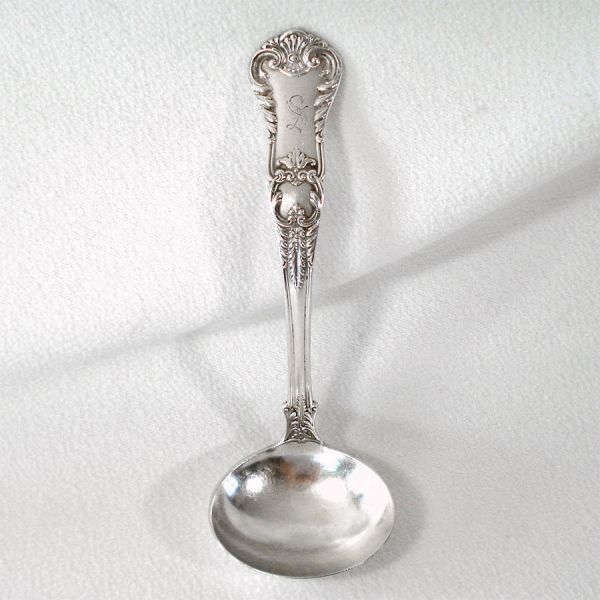 Gorham Richmond 1897 Silverplate Gravy Ladle Monogram S #5