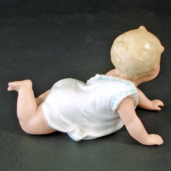 Heubach Crawling Piano Baby Figurine 4.25 Inch Pristine #2