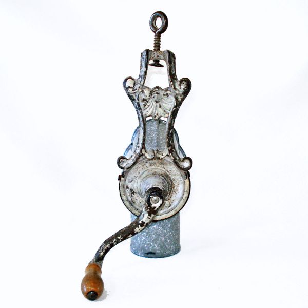 Elma Antique Graniteware Enameled Cast Iron Kitchen Grater Grinder Mill #2