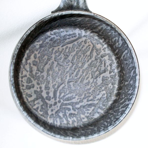 Antique Graniteware Double Boiler Leopard Print Gray #4