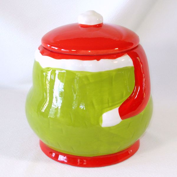 Dr. Seuss The Grinch Ceramic Christmas Cookie Treat Jar #2