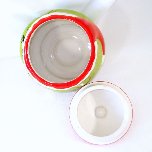 Dr. Seuss The Grinch Ceramic Christmas Cookie Treat Jar #3