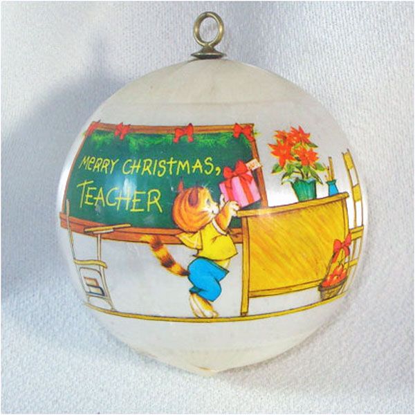 Hallmark 1980 Teacher Christmas Ornament #2