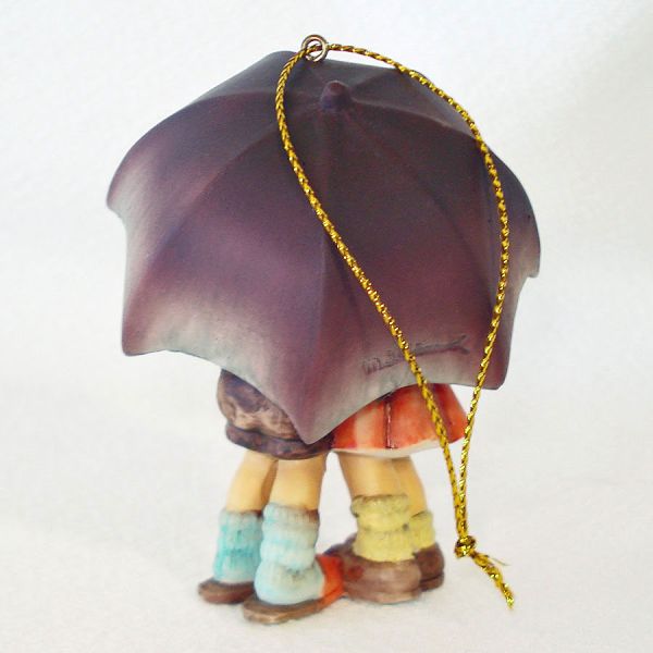 Goebel Porcelain Sunshower Christmas Ornament Umbrella Kids #2