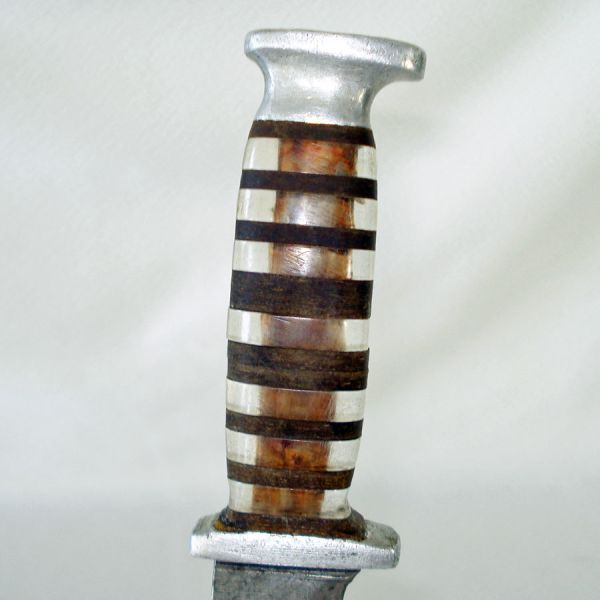 Fixed Blade Trench Art Stacked Handle Theatre Knife #5