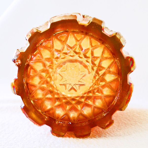 Imperial Octagon Rubigold Carnival Glass Tumbler #4