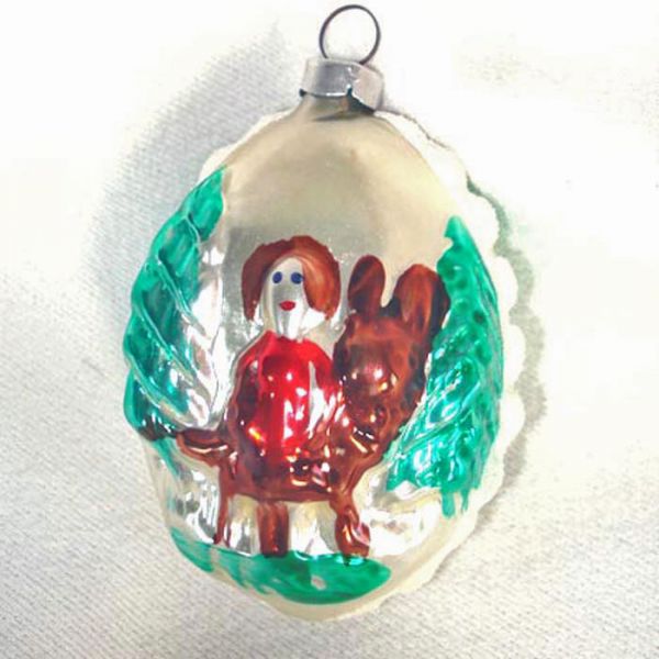 Inge 1982 Little Red Riding Hood Christmas Ornament Mint in Box #2
