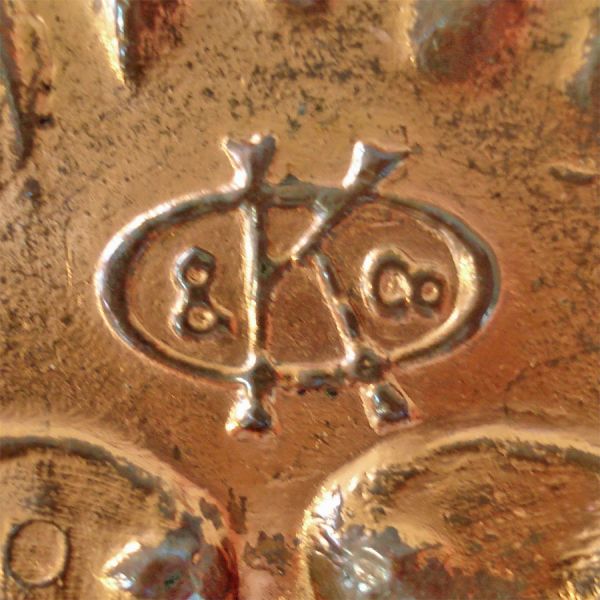 Bronze Indian Chief Head Pin Dish Salt Lake Mormon Temple Kronheim Oldenbusch #3