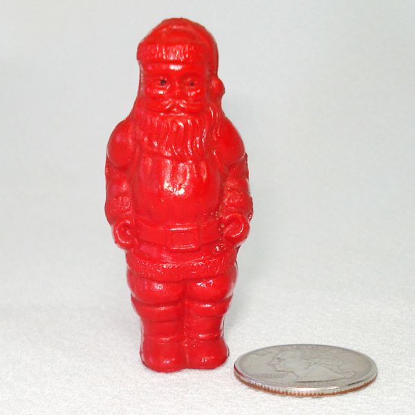 Irwin Miniature Celluloid Christmas Toy Santa Claus Figure #4