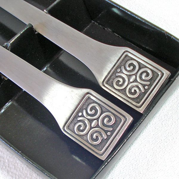 Fashion Stainless Salad Serving Set International Silver in Box #3