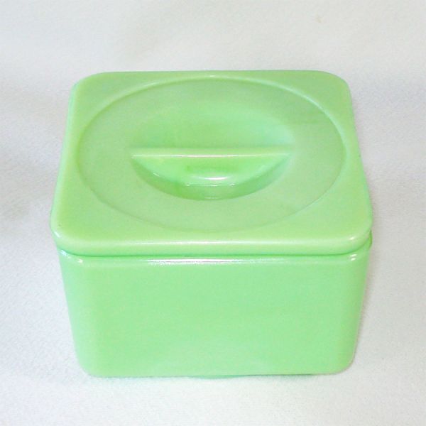 Jeannette Jadite Square Glass Refrigerator Storage Dish