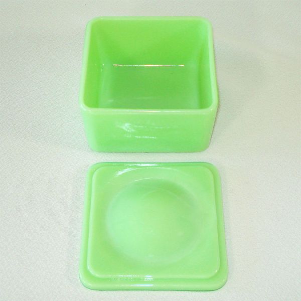 Jeannette Jadite Square Glass Refrigerator Storage Dish #2