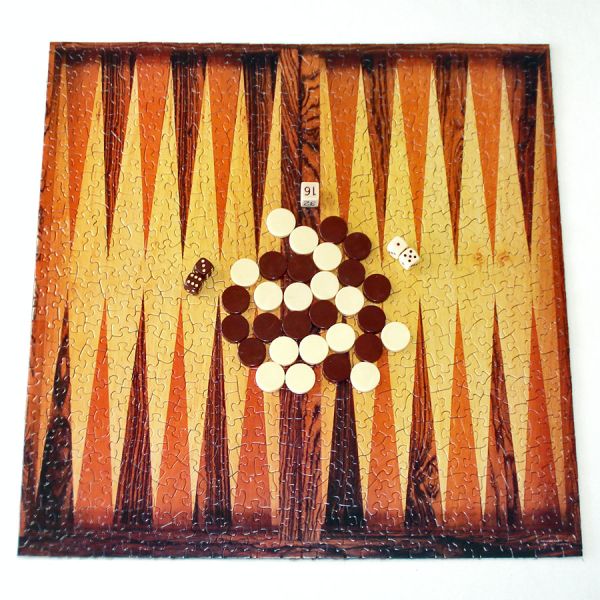 Jigsaw-Gammon! Springbok Backgammon Puzzle With Game Pieces #2