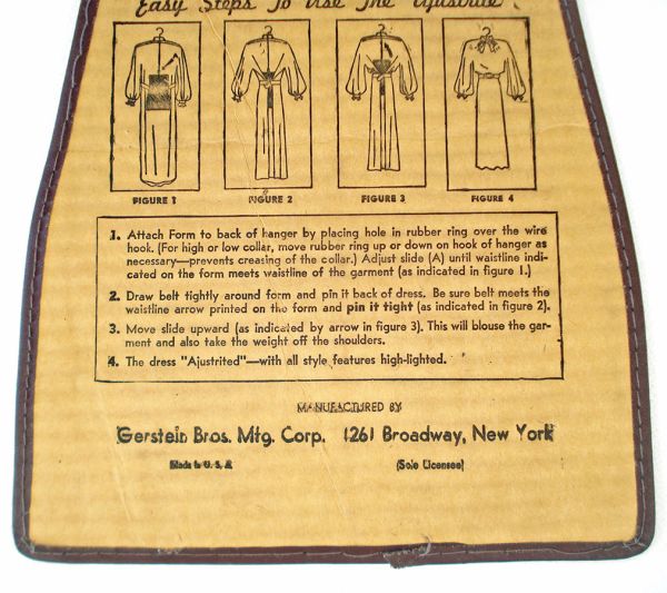 AJustrite 1930s Cardboard Dress Form Retail Display #2