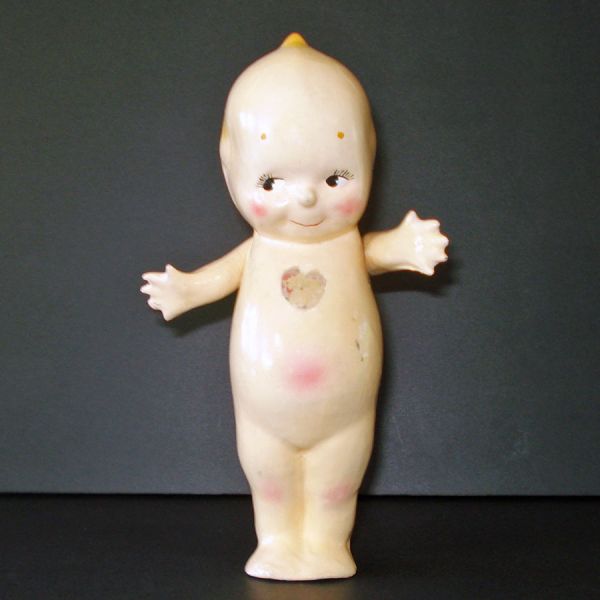 Composition Kewpie Doll Talcum Powder Dispenser Bottle Circa 1917 #7