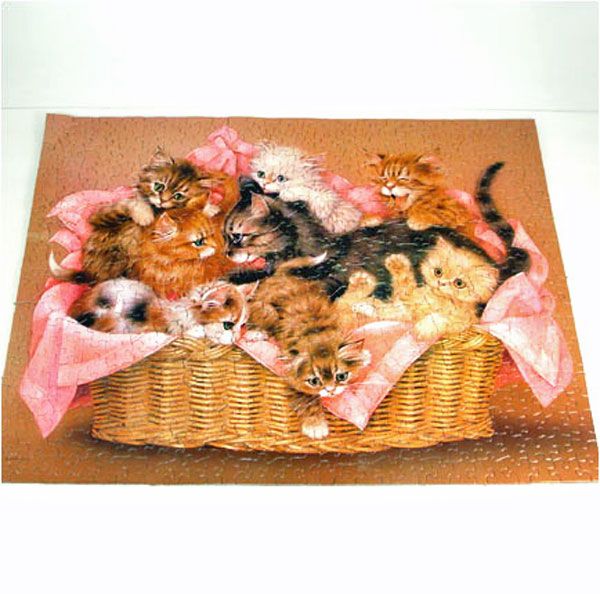 Kitten Caboodle Basket of Kittens Springbok Jigsaw Puzzle #2