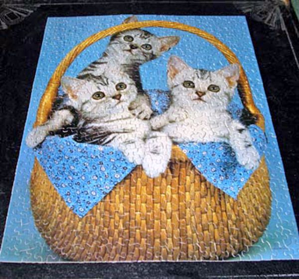 Here Kitty Kitty Springbok Cats Jigsaw Puzzle #2