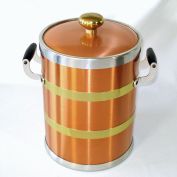 Copper and Brass Tall Insulated Ice Bucket