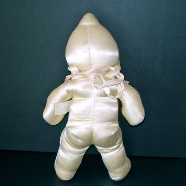 1920s Krueger Cuddle Kewpie Doll With Tag, Cream Color Satin #2