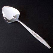 Laurel Mist International Silverplate Heart Sugar Spoon