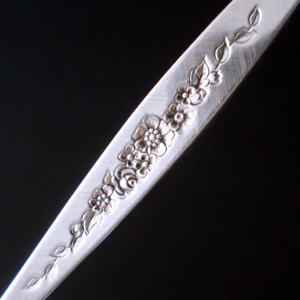 Laurel Mist International Silverplate Heart Sugar Spoon #2