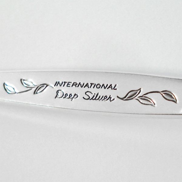 Laurel Mist International Silverplate Heart Sugar Spoon #3