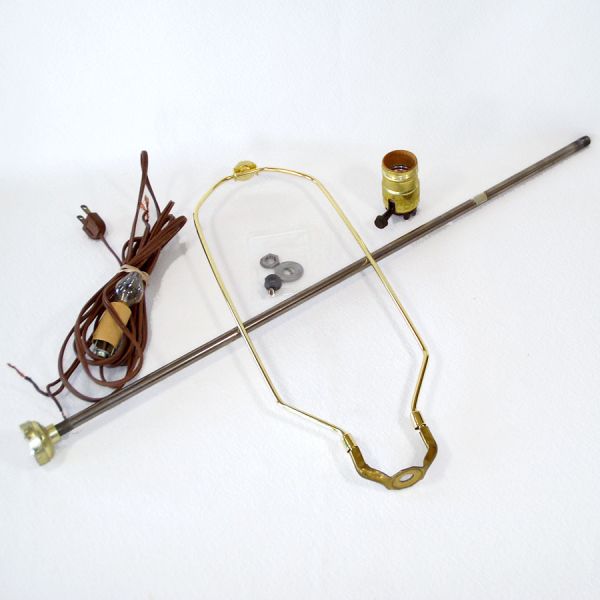 Assortment Lamp Repair Parts Harp Socket Pipe Cords