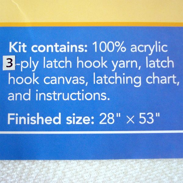 Craftways Salina Persian Style Latch Hook Rug Kit Complete 28 by 53 Inches #5