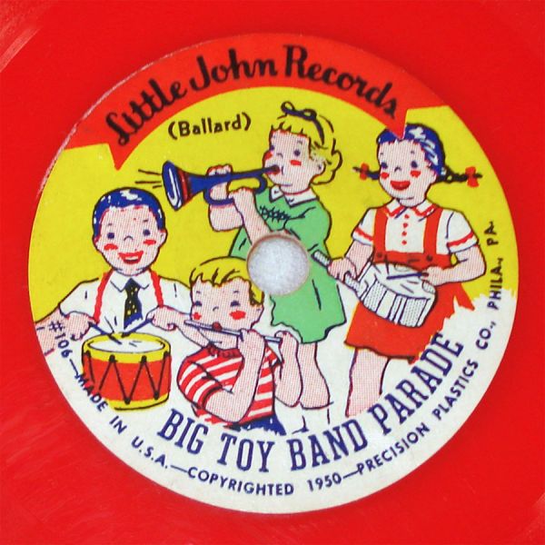 Little John Five 1950s Children's Records, Red Yellow Vinyl #3