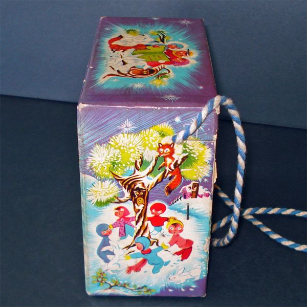 1940s Mattel Creations Toy Christmas Crank Music Box #5