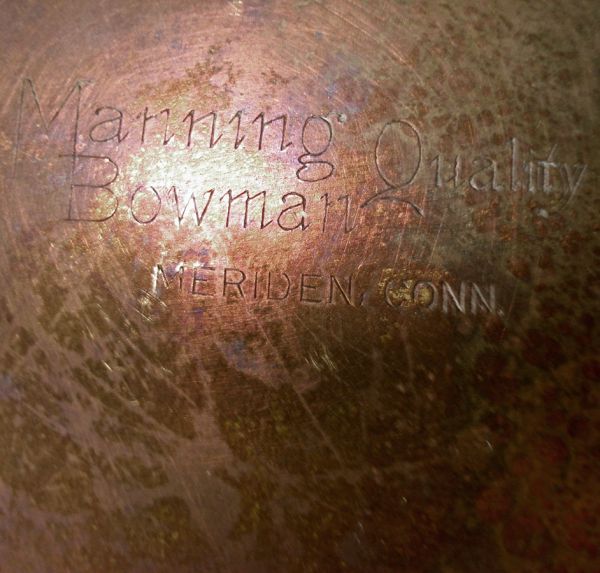 Antique Manning Bowman Brass Spirit Kettle With Stand #5