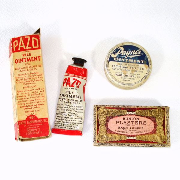 Vintage and Antique Medicine Cabinet Lot With Contents #3