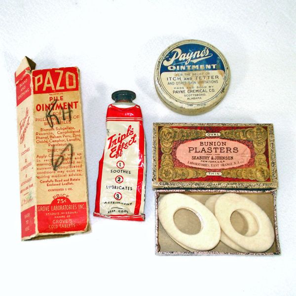 Vintage and Antique Medicine Cabinet Lot With Contents #4