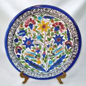 Armenian Turkish Iznik Style Faience Floral Wall Plate