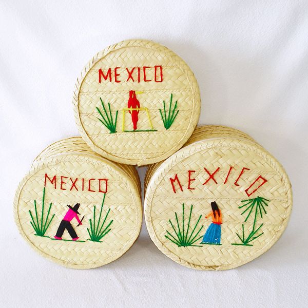 Mexico Embroidered Nesting Baskets Set of 3