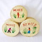 Mexico Embroidered Nesting Baskets Set of 3