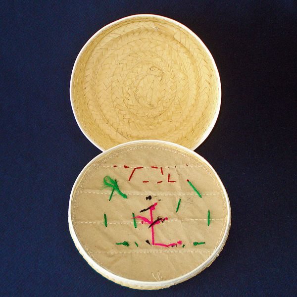 Mexico Embroidered Nesting Baskets Set of 3 #3