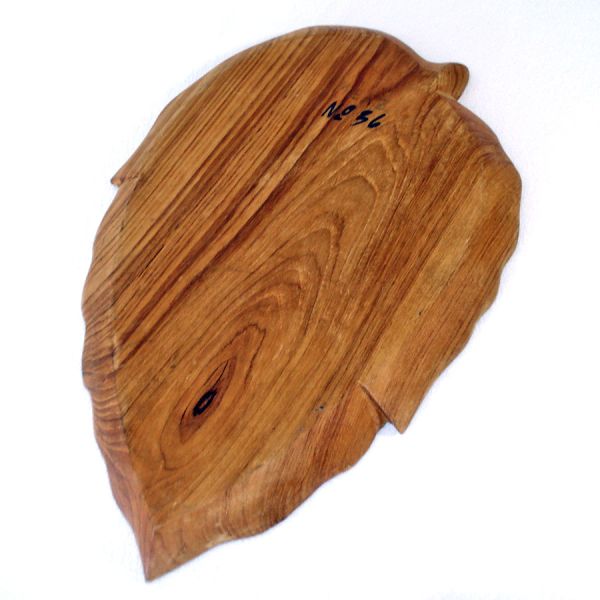 Monkey Pod Divided Leaf Tray With Fruit #3