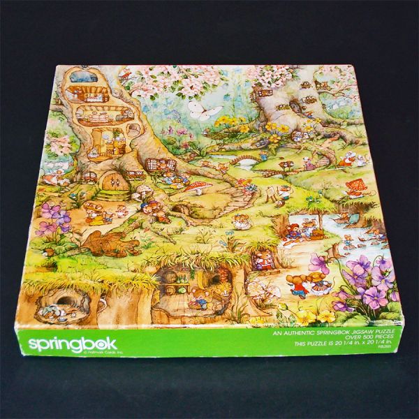 Merry Mousetown Springbok 1984 Jigsaw Puzzle Complete