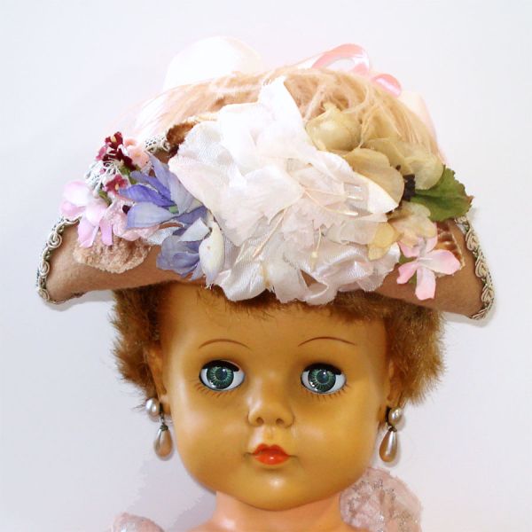 Bollman Mr K Originals Fancy Flowered Vintage Doll Hat #2
