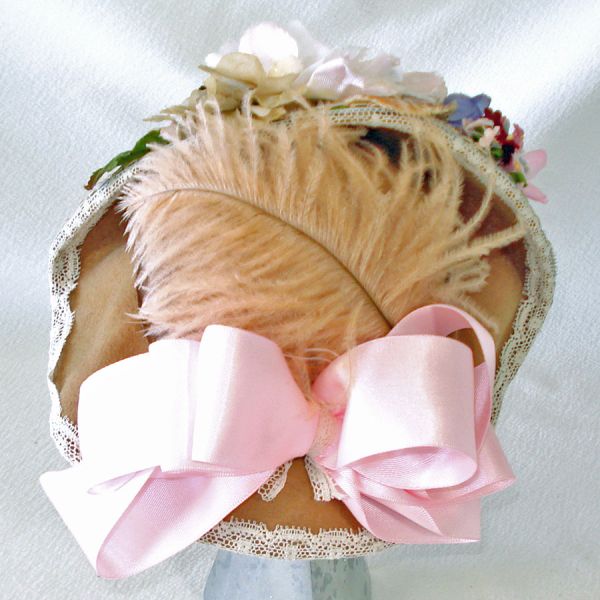 Bollman Mr K Originals Fancy Flowered Vintage Doll Hat #3